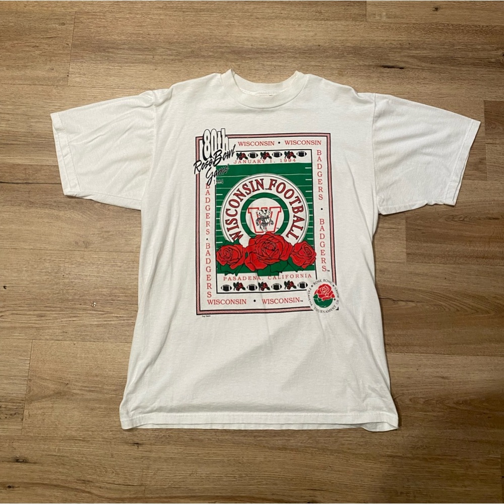 Vintage Wisconsin Badgers T-Shirt 1994 Rose Bowl
